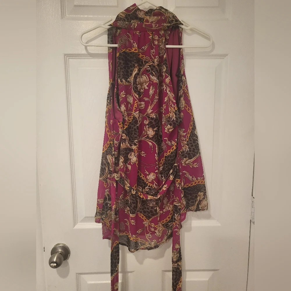 3/$12 belted blouse - Picture 2 of 2